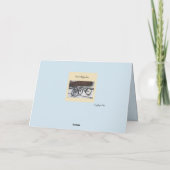 Winter in Amsterdam - Die Radfahrer Weihnachtskart Karte (Rückseite)