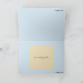 Winter in Amsterdam - Die Radfahrer Weihnachtskart Karte (Innenseite)