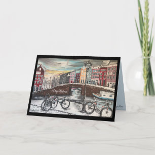 Winter in Amsterdam -Die Weihnachtskarte für Radfa Karte