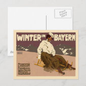 Winter in Bayern Postkarte (Vorne/Hinten)