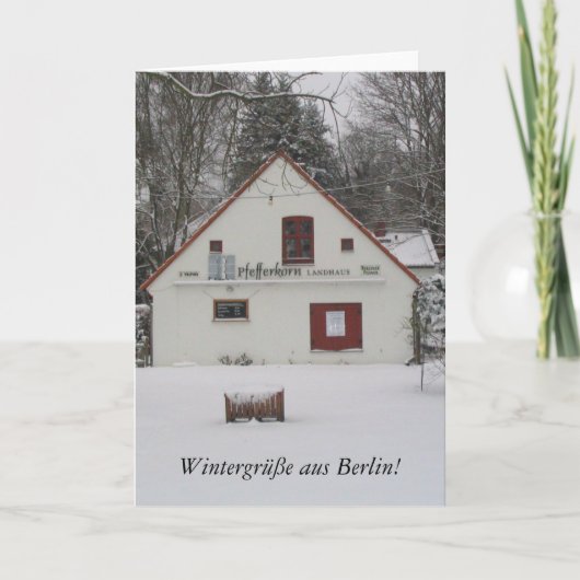 Winter in Berlin Karte (Vorderseite)
