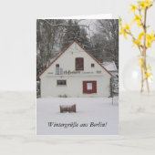 Winter in Berlin Karte (Gelbe Blume)