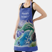 Winter in Blue All-over Print-Schürze Schürze (InSitu)