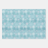 Winter in Blue's Schneeblumen Geschenkpapier Set (Vorderseite 3)