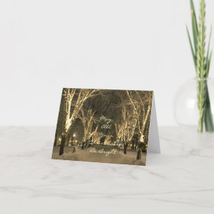 Winter in Boston - Park-Szene Feiertagskarte