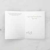 Winter in Boston Public Garden Feiertagskarte (Innenseite)