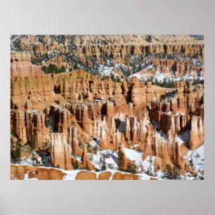 Winter in Bryce Canyon, Sunset Point, Druck Poster