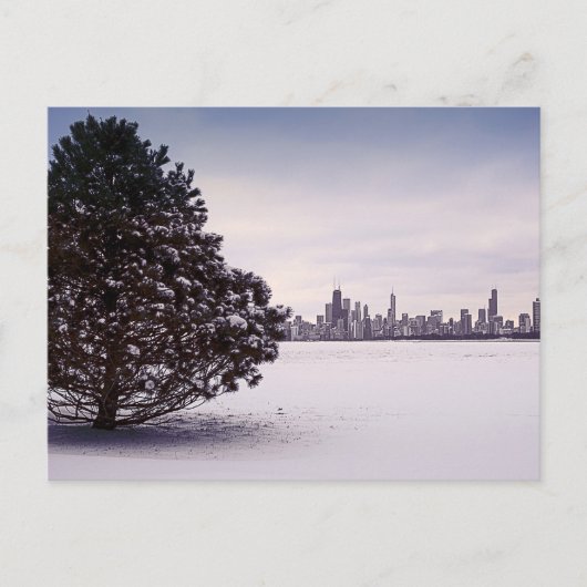 Winter in Chicago Postkarte (Vorderseite)