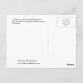 Winter in Colorado Postkarte (Rückseite)