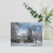 Winter in Colorado Postkarte (Stehend Vorderseite)