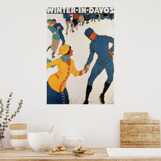 Winter in Davos Poster (Küche)