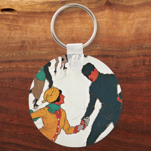 Winter in Davos Schlüsselanhänger (Vorderseite)