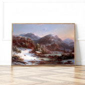 Winter in den Bergen Poster