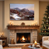 Winter in den Bergen Poster