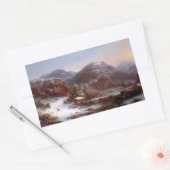 Winter in den Bergen Rechteckiger Aufkleber (Umschlag)