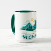 Winter in den Bergen Tasse (Vorderseite Links)