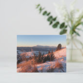 Winter in den Bergen von Pieniny Postkarte (Stehend Vorderseite)