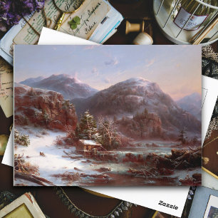 Winter in den Bergen von Régis François Gignoux Postkarte