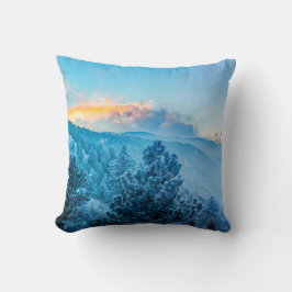 Winter in den Bergen wirbelkissen Kissen