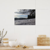 Winter in den Gorce Bergen Poster (Küche)