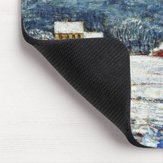 Winter in den Hügeln von Connecticut (von Childe H Mousepad (Ecke)