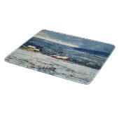 Winter in den Hügeln von Connecticut (von Childe H Schneidebrett (Ecke)