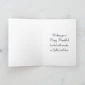 Winter in den Rockies Hanukkah Feiertagskarte (Innenseite)