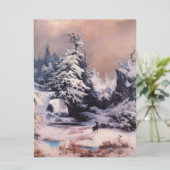 Winter in den Rocky Mountains Karte (Stehend Vorderseite)