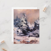 Winter in den Rocky Mountains Karte (Vorderseite/Rückseite Beispiel)