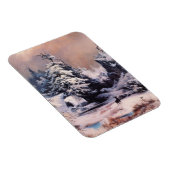 Winter in den Rocky Mountains (von Thomas Moran) Magnet (Rechte Seite)