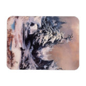 Winter in den Rocky Mountains (von Thomas Moran) Magnet (Horizontal)
