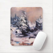 Winter in den Rocky Mountains (von Thomas Moran) Mousepad (Mit Mouse)