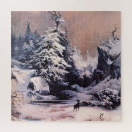 Winter in den Rocky Mountains (von Thomas Moran) Puzzle