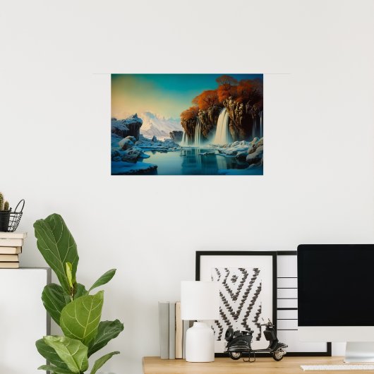 Winter in den Talfällen Poster (Heimbüro)