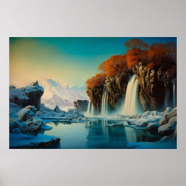 Winter in den Talfällen Poster