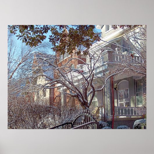 Winter in der Altstadt von Louisville Poster (Vorne)