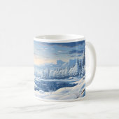 Winter in der Fantasiewelt Kaffeetasse (VorderseiteRechts)