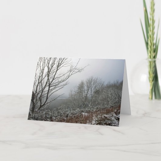 Winter in der Macclesfield-Waldkarte Karte (Vorderseite)