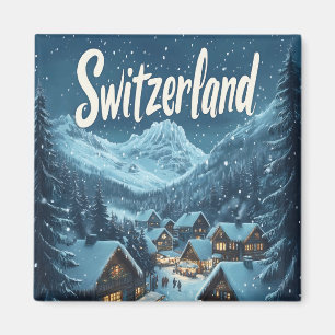 Winter in der Schweiz: Bergregion Magnet