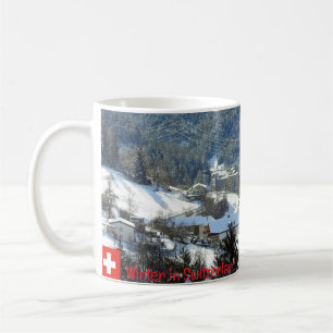 Winter in der Schweiz Kaffeetasse