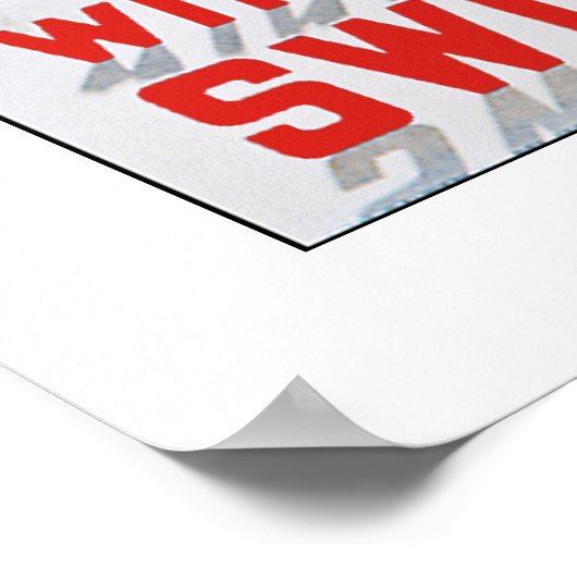 Winter in der Schweiz Poster (Ecke)