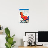 Winter in der Schweiz Vintage Poster (Heimbüro)