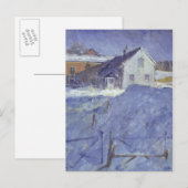 Winter in der Silver Lodge Postkarte (Vorne/Hinten)