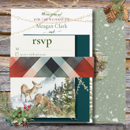 Winter in einer Evergreen Forest Bly Band