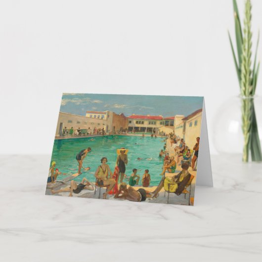 Winter in Florida | Sir John Lavery Karte (Vorderseite)