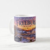 Winter in Fryeburg Maine Kaffeetasse (Vorderseite Links)