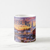 Winter in Fryeburg Maine Kaffeetasse (Mittel)