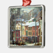 Winter in Gloucester, Massachusetts Ornament Aus Metall (Links)