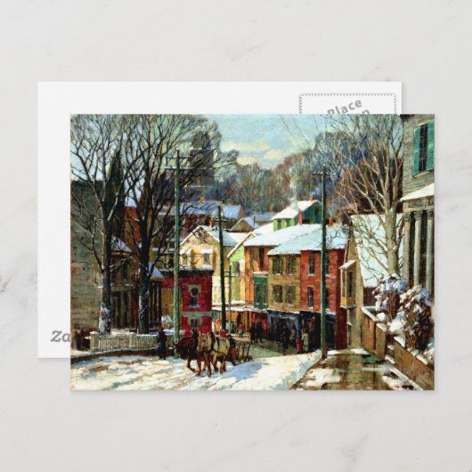 Winter in Gloucester Postkarte (Vorne/Hinten)