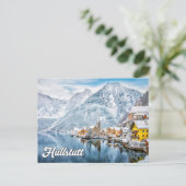 Winter in Hallstatt, Österreich Postkarte (Stehend Vorderseite)